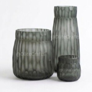 Mathura Vase indigo grey