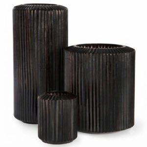 Omar Vase Black