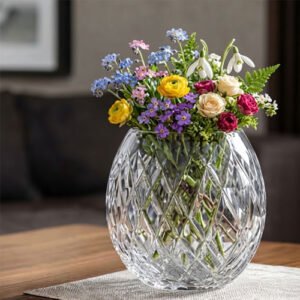 Dimond Cut Crystal Vase
