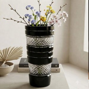 Crystal Cutting Flower Vase